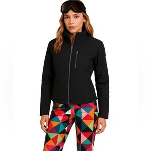 Obermeyer Y2K Women’s Black Bomber Zip Front Jacket Size 8